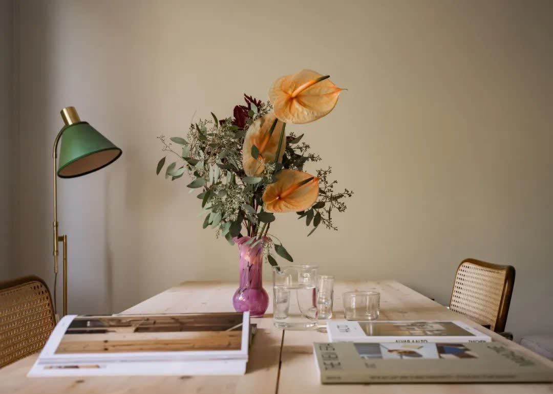 58平北欧公寓，绿色亚麻色营造自然氛围，更好的还原心中家的样子