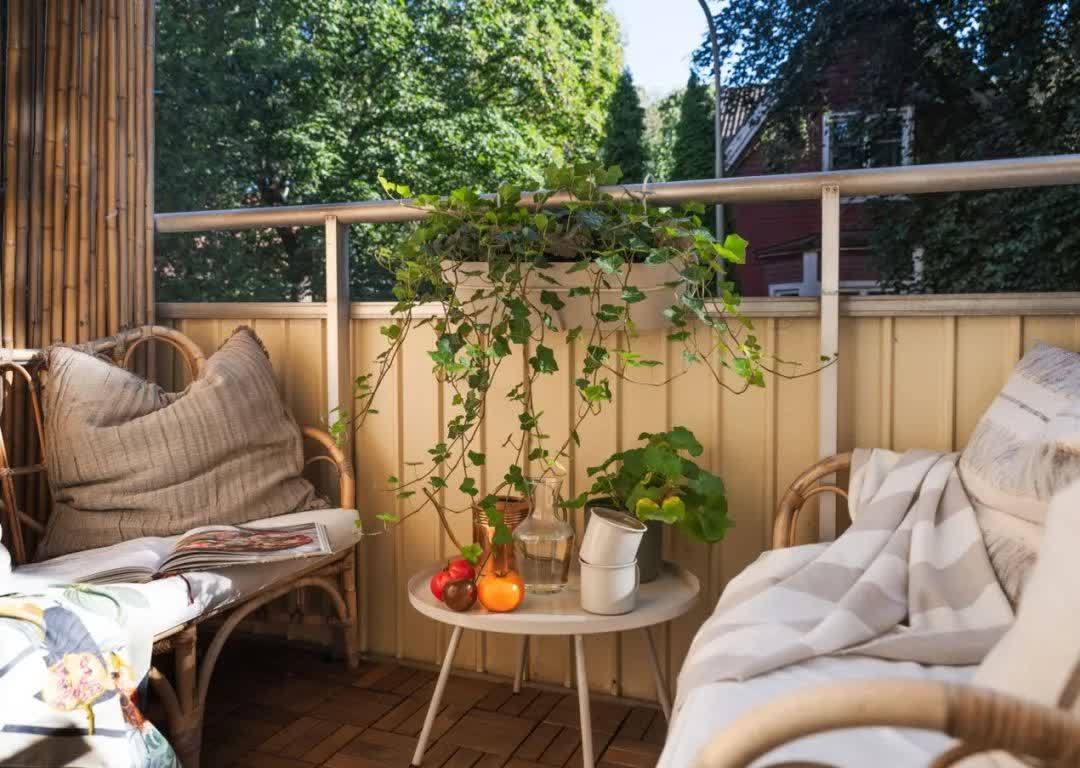 58平北欧公寓，绿色亚麻色营造自然氛围，更好的还原心中家的样子