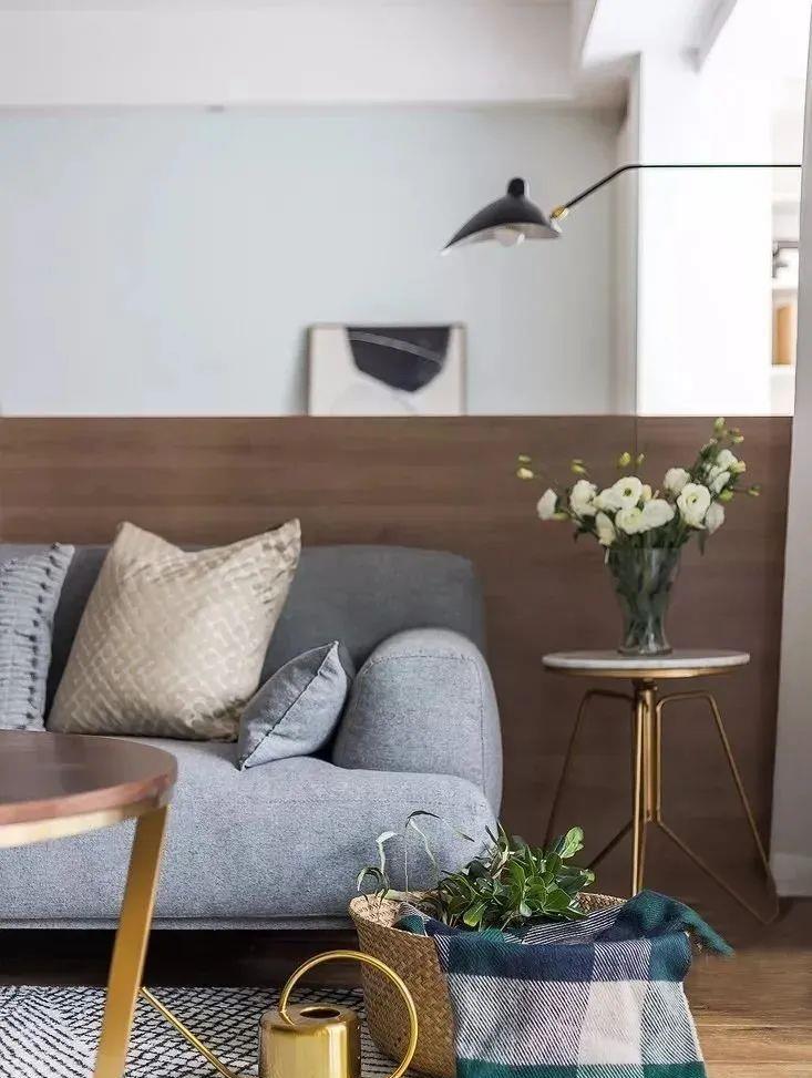 128㎡北欧小家，客餐厅巧用书桌隔断设计，这样的装修太赞了！